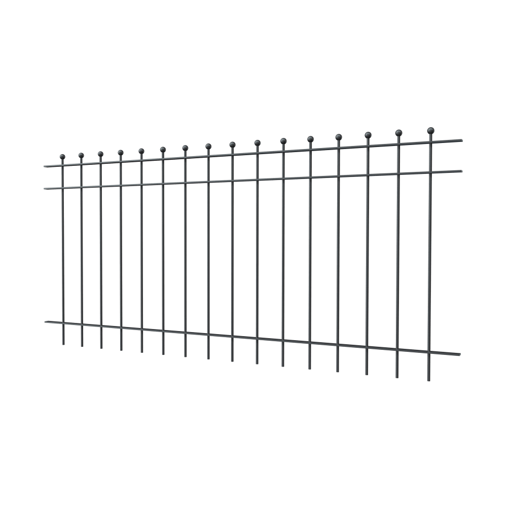 Zaun Como | pulverbeschichtet anthrazit