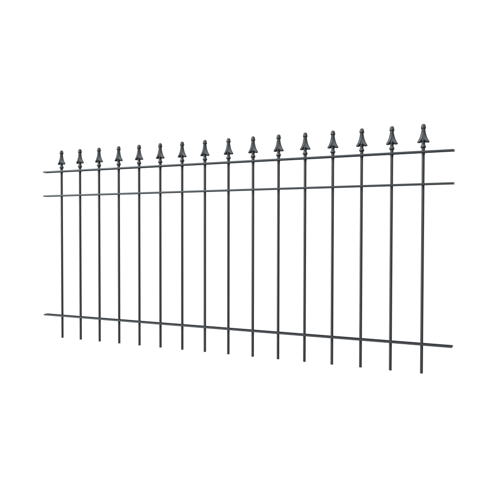 Zaun Pino Modell | pulverbeschichtet anthrazit